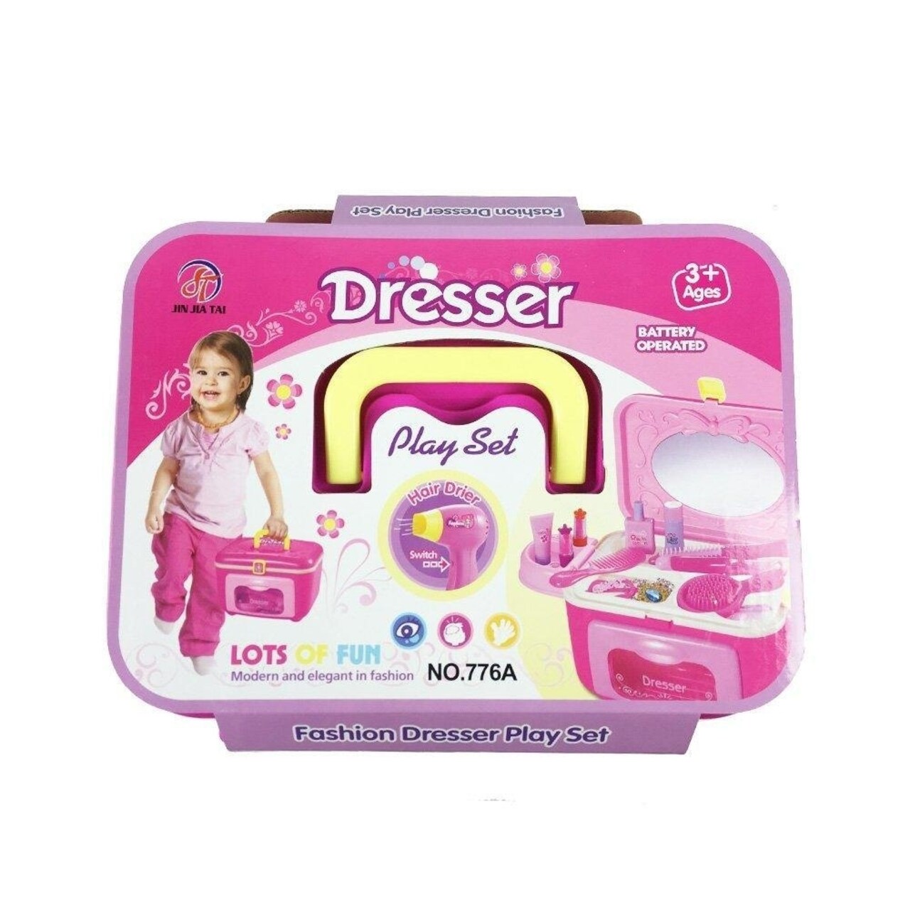 SKUSHOPS Girl Hairdresser Pretend Play Toy Fashion Beauty Play Set